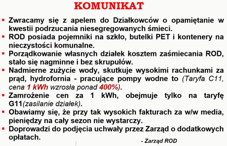 Prosimy o poważne potraktowanie tego komunikatu...